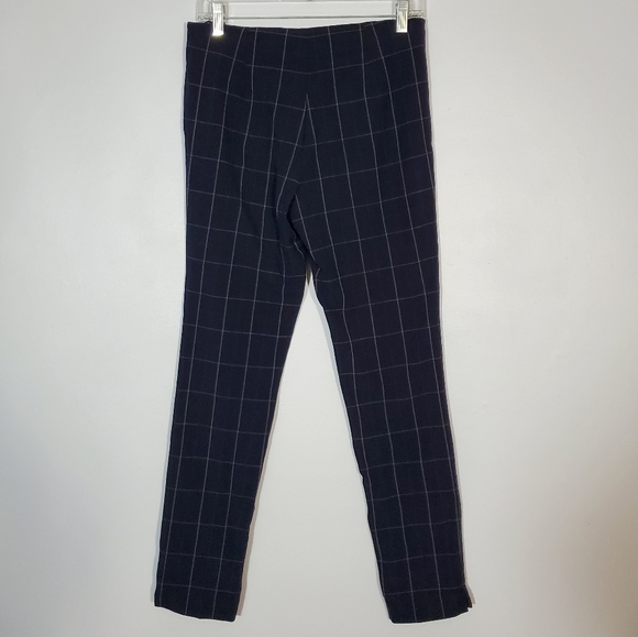 Amanda & Chelsea Navy Blue Plaid Pants - Picture 4 of 7